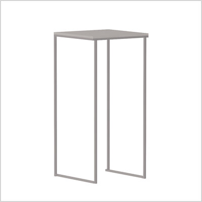 Stehtisch Manhattan weiss 50 x 50 x 108 schraeg